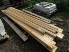 CONSTRUCTION TIMBERS: 12 X C24 6"X2" TIMBERS AT 9FT LENGTH PLUS 6 X HARDWOOD HAND RAILS. THIS LOT I
