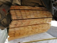 PACK OF UNTREATED SHIPLAP TIMBER BOARDS 1.1METRE LENGTH X 95MM APPROX.