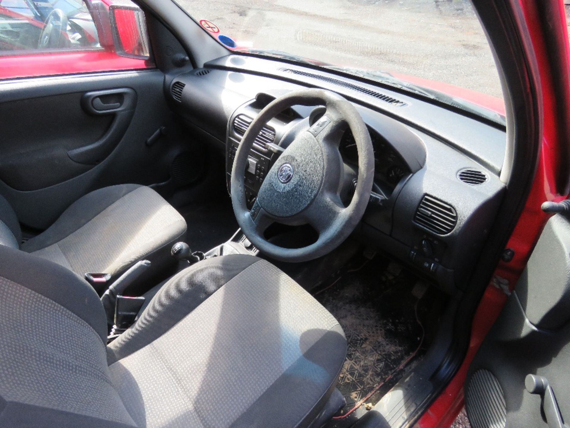 VAUXHALL COMBO PANEL VAN REG:NL58 BYB. MILES NOT SHOWING. TEST EXPIRED. SIDE DOOR. WHEN TESTED WAS S - Image 6 of 9