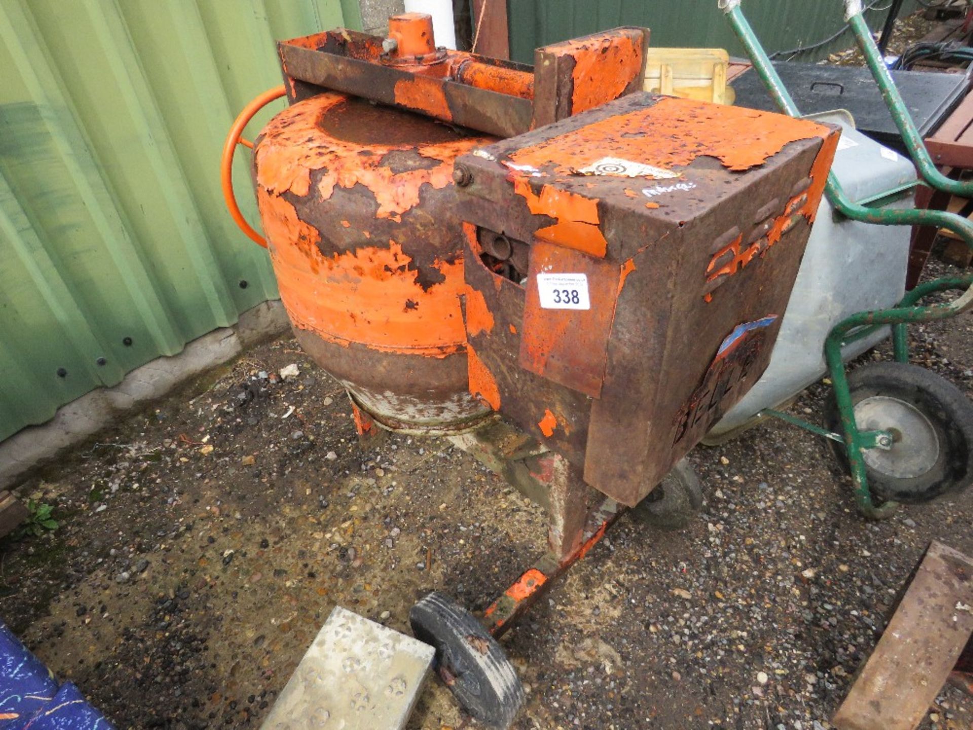 PETROL ENGINED CEMENT MIXER. THIS LOT IS SOLD UNDER THE AUCTIONEERS MARGIN SCHEME, THEREFORE NO VA