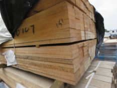 LARGE PACK OF UNTREATED SOUTHERN YELLOW PINE TIMBER BOARDS, 1.51M LENGTH X 100MM X25 WIDTH APPROX.