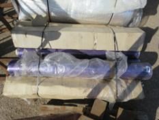 SMALL PALLET OF HEAVY DUTY TRANSPARENT PLASTIC CURTAIN MATERIAL. SOURCED FROM COMPANY LIQUIDATION. T
