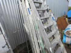 5 X ALUMINIUM STEP LADDERS. THIS LOT IS SOLD UNDER THE AUCTIONEERS MARGIN SCHEME, THEREFORE NO VAT W