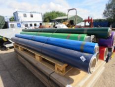 ASSORTED HEAVY DUTY TRAILER CURTAIN SHEETING. SOURCED FROM COMPANY LIQUIDATION. THIS LOT IS SOLD UND