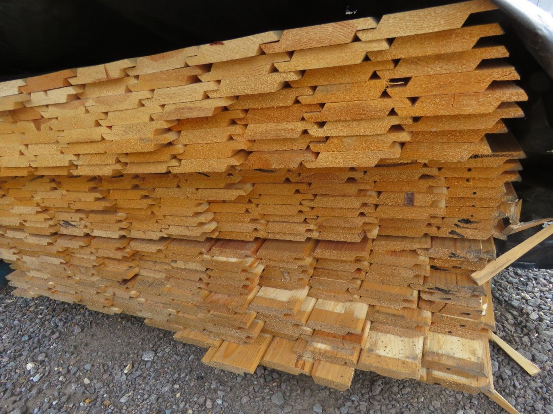 3 X PACKS OF UNTREATED SHIPLAP TIMBER BOARDS 1.75-1.9METRE LENGTH X 95MM APPROX. - Image 4 of 5