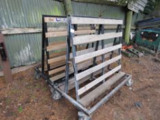 2 X WHEELED BOARD TROLLEYS.