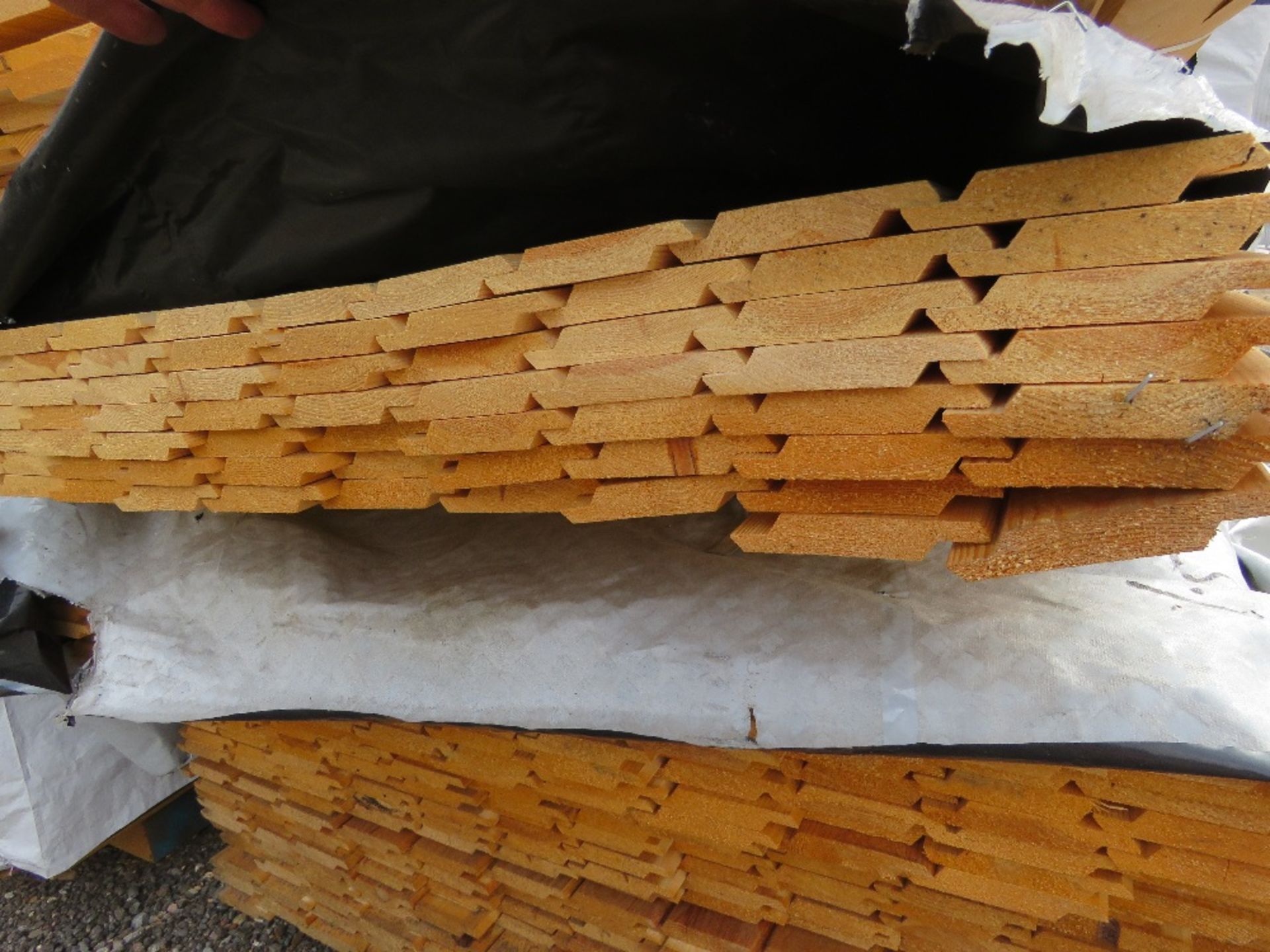 3 X PACKS OF UNTREATED SHIPLAP TIMBER BOARDS 1.75-1.9METRE LENGTH X 95MM APPROX. - Image 3 of 5