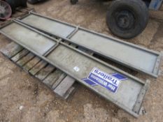 2 X IFOR WILLIAMS TRAILER SIDES, EX 16FT TRAILER. 2.35M LENGTH APPROX. THIS LOT IS SOLD UNDER THE A