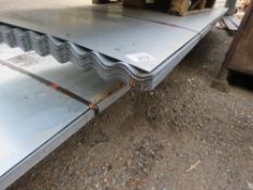 PACK OF 50NO CORRUGATED 10FT LENGTH ROOF SHEETS, GALVANISED. 0.83M WIDTH APPROX.