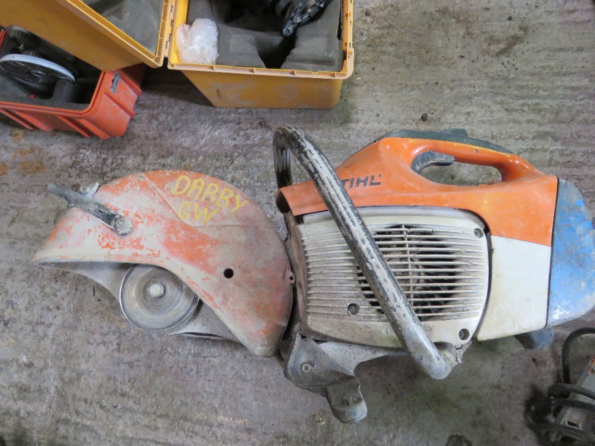 STIHL TS410 PETROL SAW. DIRECT FROM A LOCAL GROUNDWORKS COMPANY AS PART OF THEIR RESTRUCTURING PR - Image 2 of 3