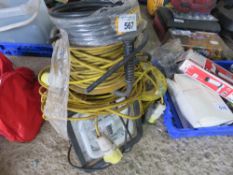 110VOLT LEADS PLUS LIGHTS. THIS LOT IS SOLD UNDER THE AUCTIONEERS MARGIN SCHEME, THEREFORE NO VAT WI