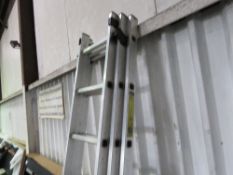 3 STAGE ALUMINIUM LADDER. DIRECT FROM LANDSCAPE MAINTENANCE COMPANY DUE TO DEPOT CLOSURE.