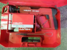 HILTI NAIL GUN IN BOX. THIS LOT IS SOLD UNDER THE AUCTIONEERS MARGIN SCHEME, THEREFORE NO VAT WIL