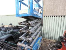 GENIE GS1932 SCISSOR LIFT ACCESS UNIT, YEAR 2008. SN:GS3008C-679. WHEN TESTED WAS SEEN TO DRIVE, STE