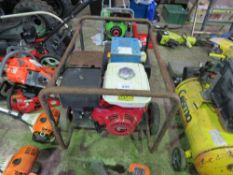 HONDA ENGINED 5KVA BARROW GENERATOR. THIS LOT IS SOLD UNDER THE AUCTIONEERS MARGIN SCHEME, THEREF