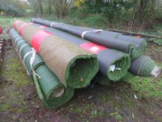 8 X PART ROLLS OF QUALITY ASTRO TURF GRASS, 4M WIDTH, UNUSED. THIS LOT IS SOLD UNDER THE AUCTIONE