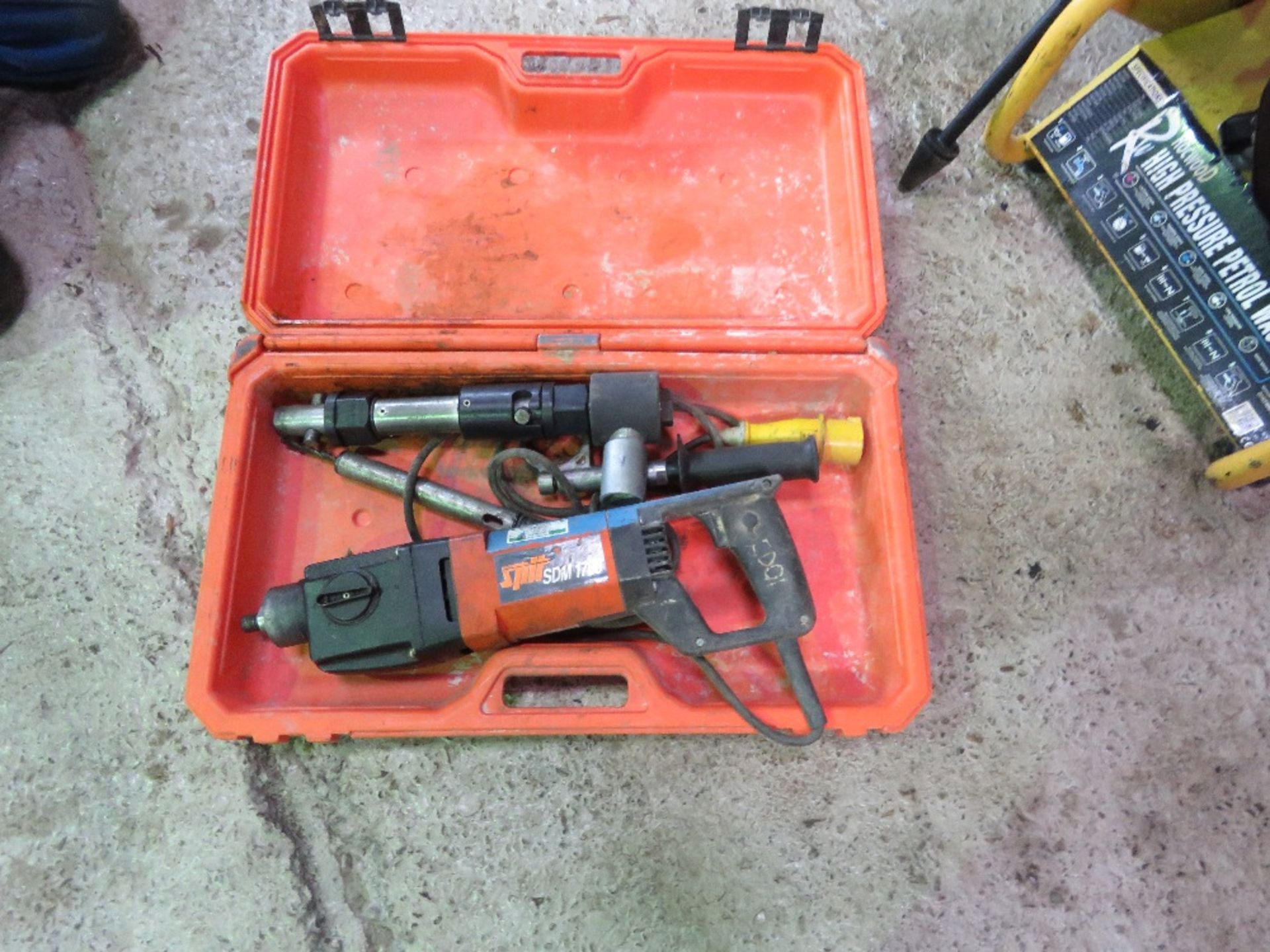 SPIT SDM1700 CORE DRILL SET IN A CASE. DIRECT FROM A LOCAL GROUNDWORKS COMPANY AS PART OF THEIR