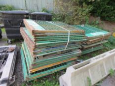 4 X BUNDLES OF ACROW SCAFFOLDING SAFETY MESH PANELS, 1.25M X 1.38M APPROX. THIS LOT IS SOLD UNDER T