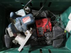 2 X BOXES OF ASSORTED POWER TOOLS. THIS LOT IS SOLD UNDER THE AUCTIONEERS MARGIN SCHEME, THEREFOR