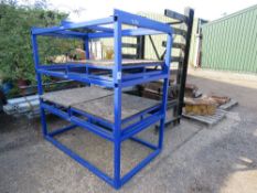 PALLET STACKING SHELF UNIT, BLUE.