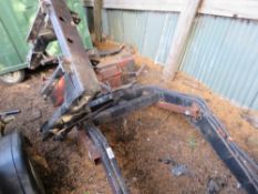 FOREND LOADER ARMS WITH FRAME AND BUCKET. THIS LOT IS SOLD UNDER THE AUCTIONEERS MARGIN SCHEME, TH