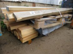 2 X BUNDLES OF ASSORTED TIMBERS, 6FT LENGTH APPROX.
