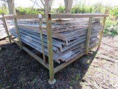 1 X LARGE STILLAGE OF SCAFFOLD SAFETY MESH PANELS, 8FT X 4FT APPROX.