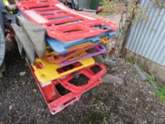STACK OF PLASTIC CHAPTER 8 BARRIERS. THIS LOT IS SOLD UNDER THE AUCTIONEERS MARGIN SCHEME, THEREF