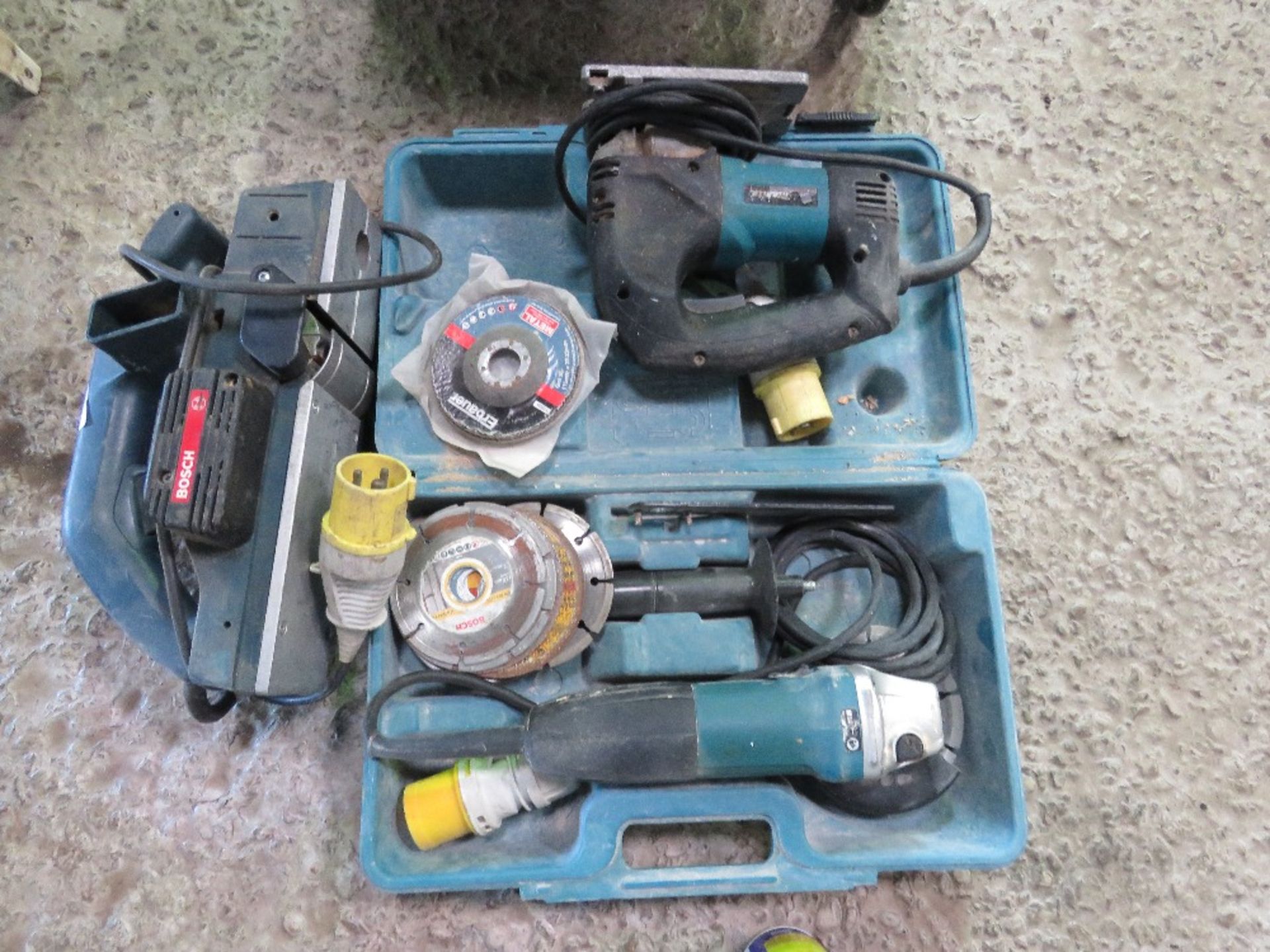 3 X 110VOLT POWER TOOLS: GRINDER, JIGSAW AND PLANER.DIRECT FROM COMPANY ADMINISTRATION. - Image 3 of 3