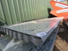 PACK OF 50NO GALVANISED CORRUGATED ROOF SHEETS, UNUSED, 12FT LENGTH X 82CM WIDTH APPROX.