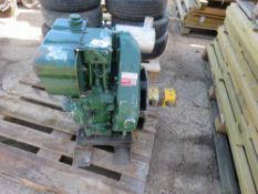 LISTER FLAT TOP SINGLE CYLINDER ENGINE WITH HYDRAULIC PUMP. OWNER RETIRING.
