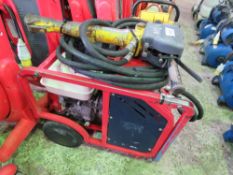 HYCON HPP09 PETROL ENGINED HYDRAULIC BREAKER PACK WITH HOSE AND GUN.