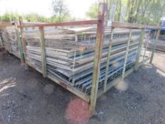 1 X LARGE STILLAGE OF SCAFFOLD SAFETY MESH PANELS, 8FT X 4FT APPROX.