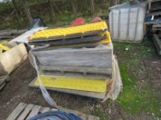 LARGE QUANTITY OF PLASTIX/GRP KERB RAMPS. THIS LOT IS SOLD UNDER THE AUCTIONEERS MARGIN SCHEME, T