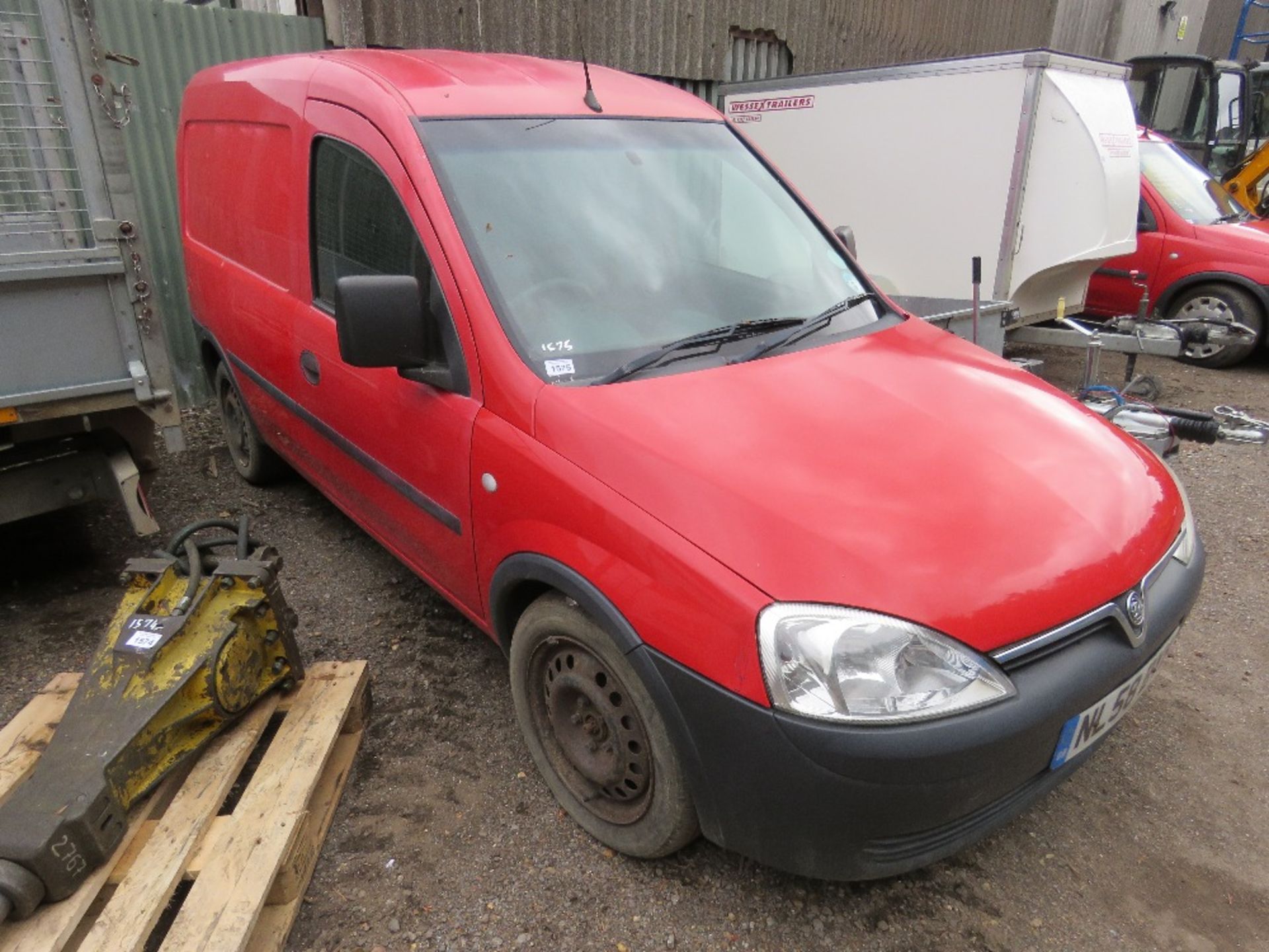 VAUXHALL COMBO PANEL VAN REG:NL58 BYB. MILES NOT SHOWING. TEST EXPIRED. SIDE DOOR. WHEN TESTED WAS S
