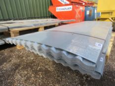 PACK OF 50NO GALVANISED CORRUGATED ROOF SHEETS, UNUSED, 8FT LENGTH X 82CM WIDTH APPROX.