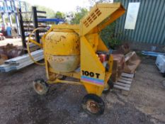 WINGET 100T DIESEL SITE MIXER WITH YANMAR ENGINE. WHEN TESTED WAS SEEN TO RUN AND DRUM TURNED.