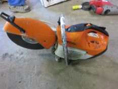 STIHL TS410 PETROL SAW WITH A DISC.