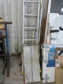STEP UP UNIT AND A SMALL LADDER.. SOURCED FROM COMPANY LIQUIDATION. THIS LOT IS SOLD UNDER THE