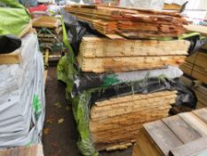 STACK OF SHIPLAP TIMBER IN 4 BUNDLES, 1.7M-1.8M @ 95MM WIDTH APPROX.