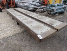 PAIR OF HEAVY DUTY LOADING RAMPS, 10FT LENGTH APPROX. THIS LOT IS SOLD UNDER THE AUCTIONEERS MARG