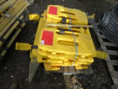 PALLET CONTAINING FOLDING BARRIERS. THIS LOT IS SOLD UNDER THE AUCTIONEERS MARGIN SCHEME, THEREFO