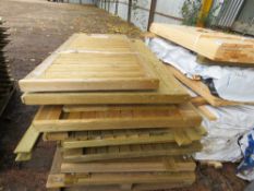 10 X WOODEN PEDESTRIAN GARDEN GATES.