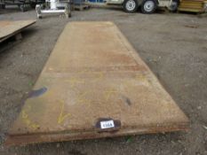 3 X EXTRA HEAVY STEEL ROAD PLATES: 2.5M X 0.9M APPROX @ 20MM THICKNESS APPROX.