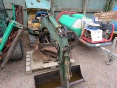 YANMAR YB10 RUBBER TRACKED MINI EXCAVATOR WITH A SET OF BUCKETS. WHEN TESTED WAS SEEN TO DRIVE STEER