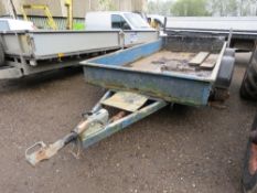 TWIN AXLED TRAILER WITH SIDES 10FT X 5FT APPROX.