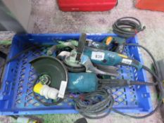 3 X POWER TOOLS: WALL GRINDER, ANGLE GRINDER, RECIP SAW.
