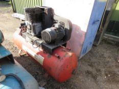 LARGE SIZED WORKSHOP COMPRESSOR, RED. THIS LOT IS SOLD UNDER THE AUCTIONEERS MARGIN SCHEME, THERE