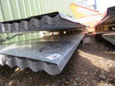 PACK OF 50NO GALVANISED CORRUGATED ROOF SHEETS, UNUSED, 12FT LENGTH X 82CM WIDTH APPROX.