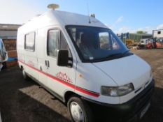 CITROEN MISTRAL CAMPER VAN REG:S507 JGT. TEST UNTIL 11.05.23. WITH V5. WITH TOILET AND KITCHEN AS